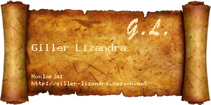 Giller Lizandra névjegykártya